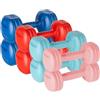 REBEL ACTIVE RBA-2310 - Set di manubri bituminosi da 20 kg (2 x 1 kg + 2 x 2 kg + 2 x 3 kg + 2 x 4 kg)