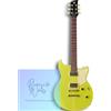 Yamaha Chitarra elettrica Yamaha Revstar RSE20 giallo fluo NYW con custodia morbida