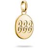 Thomas Sabo Charm Club Connect CC1250-414-14 - Ciondolo con numero di angeli 333, placcato oro 18 carati, in argento 925 riciclato