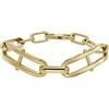 Fossil Bracciale Donna, Bracciale Heritage D-Link in acciaio inossidabile, L: 220 mm, L: 6,5 mm