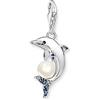 Thomas Sabo 1889 664 7 dimensioni: 16,5 mm, 32,6 mm, 32,6mm, Argento sterling, Zirconia cubica, Ciondolo a forma di delfino con perla