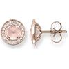 Thomas Sabo Orecchini Donna a Bottone con Zirconi in Argento 925 Placcato Oro H1858-417-9