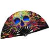 GENERIC Ventaglio pieghevole arcobaleno | Pride Decorations Rainbow Folding Fan | Ventaglio a mano Lgbt | Ventaglio gay Pride | Ventaglio portatile in tessuto colorato per , per musica, festival,