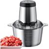 LearnLyrics Macchina Tritacarne | Tritatutto elettrico potente regolabile da 3 litri da 300 W, robot da cucina con protezione contro surriscaldamento, tritatutto rimovibile per cucina