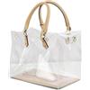 Generic Clear Stadium Tote Bag - Borsa trasparente per il pranzo, borsa a tracolla trasparente | Impermeabile multifunzionale grande borsa trasparente, grande borsa trasparente da donna, borsa trasparente per