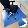 Floordirekt Tappetino Protettivo per Pavimento, 60 x 90 cm, Blu, con Bordo smussato, per Sedia da Ufficio, in PVC, Protezione Pavimento, Tappetino, Tappetino Protettivo per Laminato, parquet,
