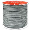 Blausky Filo in nylon, 0,8 mm x 45 m, filo per perline, macramè, filo per perline, filo in nylon intrecciato, per la creazione di gioielli fai da te, bracciali, grigio argento