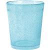 H&H set 6 bicchieri in vetro giada tavola cl28 azzurro