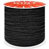Blausky 0,8mm x 45m Filo di nylon, filo per perline e macramè, filo di nylon intrecciato per bracciali fai da te, per la creazione di gioielli, nero