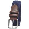 Amazon Essentials Cintura Intrecciata in Tessuto Elasticizzata Uomo, Blu Marino, 75