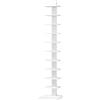 HOMCOM Libreria Torre 11 Ripiani, Scaffale Alto e Stretto Salvaspazio, Bianco | Aosom Italy