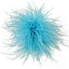 Blausky 2 spille a molla in piume di struzzo, 8 - 10 cm, con piume morbide da infilare con clip e ago, fermaglio per capelli con piuma, decorazione per vestiti, cappello, borsa, blu cielo