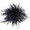 Blausky 2 spille a molla in piume di struzzo, 8 - 10 cm, con piume morbide da infilare con clip e ago, fermaglio per capelli con piuma, decorazione per vestiti, cappello, borsa, blu navy