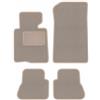 Wielganizator Tappetini per auto in velluto beige, adatti per: BMW 3 E46 (2000-2007) Set di tappetini per auto in velluto convertibili, 4 pezzi
