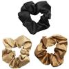 REVOLUTION Satin Wide Scrunchie Black/Blush/Nude Elastico per capelli 3 pz.