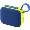 L'Arcolaio Speaker Bluetooth Rettangolare FM Blu/Giallo 10,1x8,2x4,6 cm