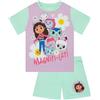 DreamWorks Animation SKG DreamWorks Pigiama Bambina Gabby's Dollhouse, Pigiami Ragazza Manica Corta, Grazioso Pigiama Bambino, Verde 5-6 Anni