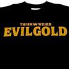 MEDICOM TOY T-shirt EVILGOLD x Devil Robots edizione limitata Bearbrick rara stampa oro