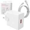 FinalCool 120W USB C Caricatore Caricabatterie per H-uawei H-onor con 2M 6A Cavo