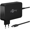 goobay Caricatore USB C da 90 W, con cavo e protezione contro il surriscaldamento per MacBook Pro, Lenovo ThinkPad, Chromebook / 65420