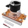 Generic di fissaggio invisibile, scanalata 2 in 1, localizzatore per fresatrice per legno, per tagliabordi, lavorazione del legno