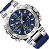 Generic Orologio analogico digitale da uomo - Quadrante notturno luminoso ad alta visibilità, orologio versatile alla con doppia lettura, cassa robusta da 48 mm + resistente agli urti, finitura lucida