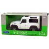 Welly Nex - Modellino In Metallo 1:24 Land Rover Defender Bianco