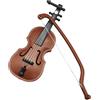 Generico Modello Di Violino In Miniatura - ABS 8x3 Cm | Piccoli Modelli Di Strumenti Musicali Ornamento Artigianale Per Mobili Per Case Delle Bambole | Decorazione Dettagliata Per Violino Per Espositor