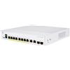 Cisco serie 250 CBS250-8PP-E-2G - Switch - L3 - Smart - 8 x 10/100/1000 (PoE+) + 2 x Combi-SFP - Montabile su rack - PoE+ (45 W)