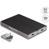 Delock Externes USB Type-C Dual Combo Gehäuse für 2 x M.2 NVMe PCIe oder SATA SSD (42028)
