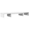 Syfax Supporto Monitor Regolabile Bianco 80x24x10,5 cm in Truciolato