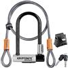 Kryptonite Kryptolok Mini-7 Lucchetto a U con Cavo Flessibile e Staffa
