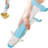 Generico Morsetto Antiscottatura | Supporto Scodella Multiuso Anti Scottatura Per Cucina,Afferrapiatti Antiscivolo Per Friggitrice Vaporiera Forno Pentola Microonde Padella,Accessorio per Cucina Padella Pentol