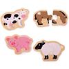 Bigjigs Toys Puzzle di Due Pezzi (Fattoria)