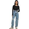 Urban Classics Ladies' stretch jersey longsleeved body Donna Maglia Maniche Lunghe nero