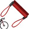 Generic Cavo promemoria moto - hard disk - Cavo antifurto con molla in acciaio sicuro | Soluzione di protezione per scooter, moto, veicoli e bagagli, corda flessibile e resistente, anti accesso