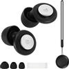oumuik Tappi per le orecchie da sonno 50 dB in silicone riutilizzabili per chi dorme sul lato con 3 misure cancellazione del rumore per notte/lavoro/concerti inclusi bastoncini di pulizia