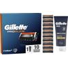 Gillette Lamette Proglide, 10 Lamette per Rasoio Barba, Crema, Multicolore