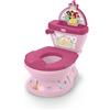 Bright Starts, Vasino Disney Princess My Size Potty, Sistema 2 in 1 per Educazione al Vasino, con Suoni Realistici di Scarico, Applausi e Melodie, per Età 18 Mesi+, Fino a 23 kg