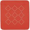 Spirella - Tappeto per Doccia in Schiuma PVC Modello Alaska - Tappeto da Bagno Antiscivolo con Ventose + Fori di Drenaggio Antimuffa - 55 x 55 cm - Rosso