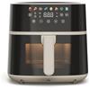 Tognana Iridea, Friggitrice ad aria 6L, doppia resistenza, display digitale, timer, 80-200°C, finestra, 1700W, Champagne