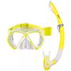 Mares Combo Pirate Neon - Set maschera e boccaglio bambini 8-14 anni, maschera Pirate ergonomica, boccaglio Fuji Junior semi-secco in silicone