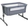 Chicco Next2Me Essential Culla Neonato Fianco Letto, Culla Co-Sleeping, Compatibile con Diversi Letti, Altezza Regolabile, Buona Circolazione dell'Aria, Materasso e Borsa inclusi, 0-6 Mesi, Grigio