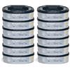 Foppapedretti Ricarica Mangiapannolini Missk, 12 Ricariche (fino a 2160 pannolini), trattiene odori con tecnologia brevettata EVOH 5 strati, trattamento antibatterico, 25% di plastica riciclata