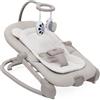 Chicco Sdraietta Mia 2in1, Sdraietta Neonato e Prima Sedia, Riduttore in Cotone Biologico, Barra Gioco Reversibile, Musica e Vibrazione, Modalità Dondolo o Fissa, Da 0 mesi a 18 kg