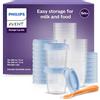 AVENT Philips Avent SCF721/20 Set Vasetti per la Conservazione delle Pappe, 10 Pezzi 180 ml + 10 Pezzi 240 ml
