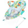 Bright Starts Seggiolino Vibrante Rilassante per Neonati - Barra Giocattoli Rimovibile, Piedini Antiscivolo, 0-6 Mesi Fino a 9 kg (Rainforest Vibes)