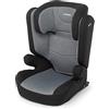 Foppapedretti Seggiolino Auto Time I-Size, per bambini da 100 a 150 cm di altezza, 3-12 anni, conforme ECE R129, Fissaggio Dualfix (Isofix e non), Safe Body Protection, Comfort Kid Pad, Carbon