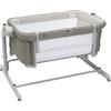 Chicco Next2Me Magic Evo, Culla Neonato Fianco Letto, con Modalità Dondolo, Spondina Apribile, 11 Livelli di Altezza, Altezza Regolabile, 4 Ruote, Materasso e Borsa da Viaggio Inclusi, Beige