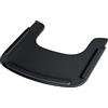 roba Vassoio per Seggiolone Sit Up Flex - con Sistema a Clic - Montaggio Rapido - con Bordo Rialzato - per Mangiare e Giocare - Legno Laccato Nero